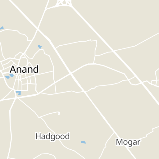 map of anand gujarat